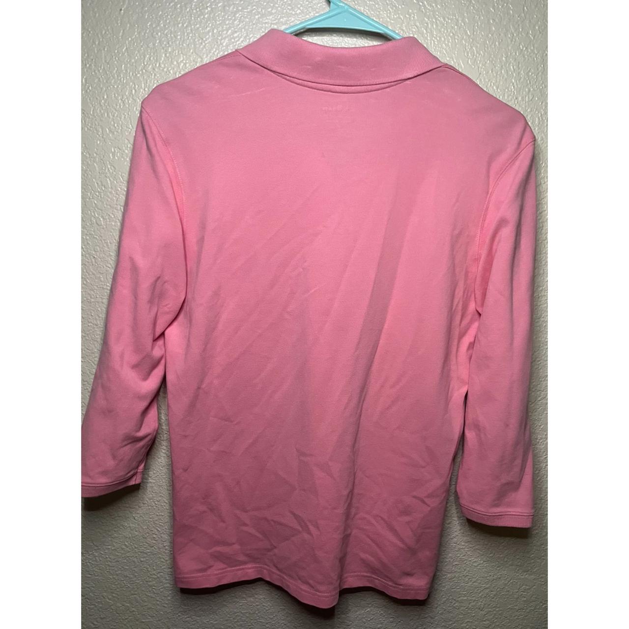 L.L.Bean Women's Pink Poloshirts Depop