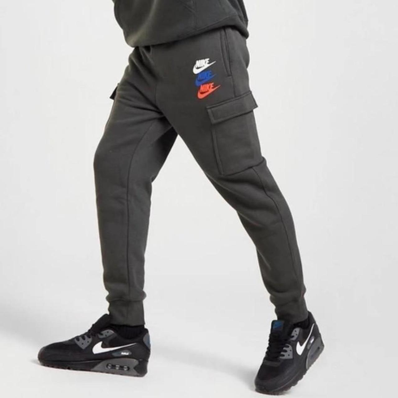 Nike Standard Issue Fleece Cargo Jogger Dark Depop