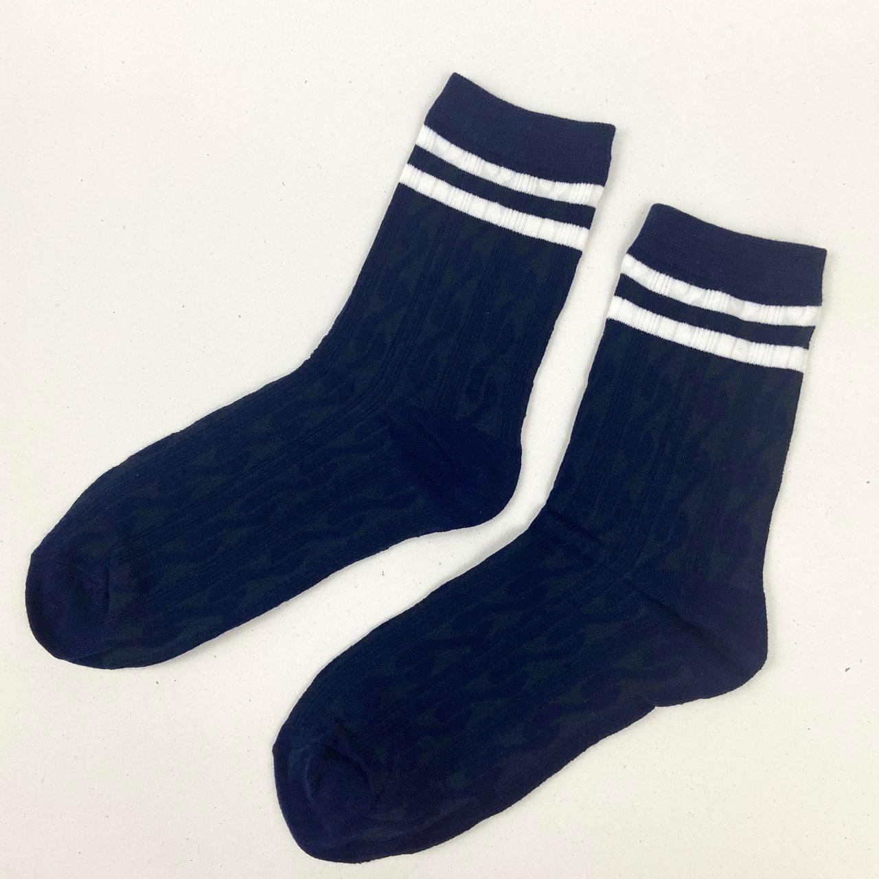 Women's Blue and White Socks Depop