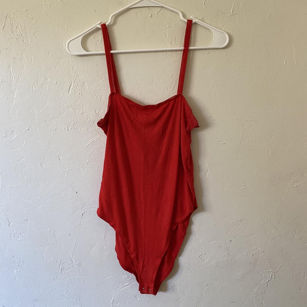 Red bodysuit cheap forever 21