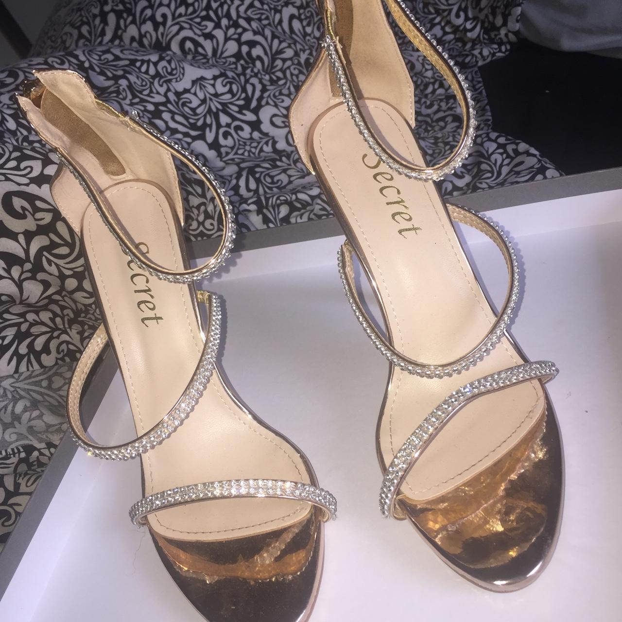 gold diamond heels