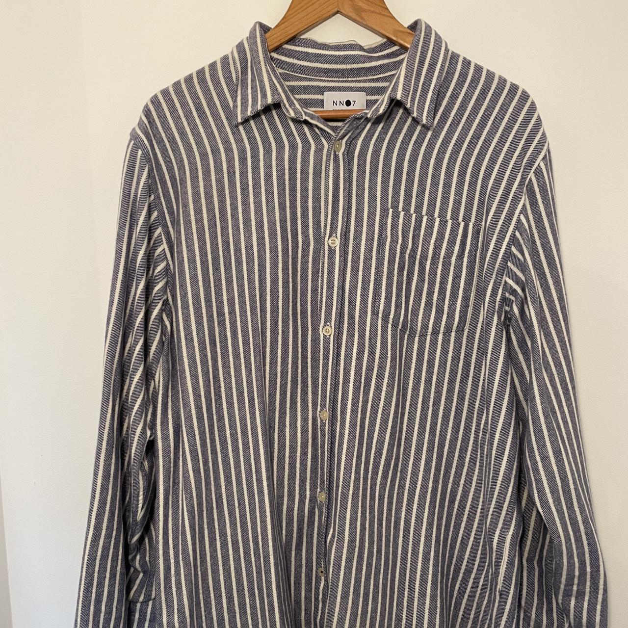 No nationality 07 Levin striped shirt Cotton... - Depop