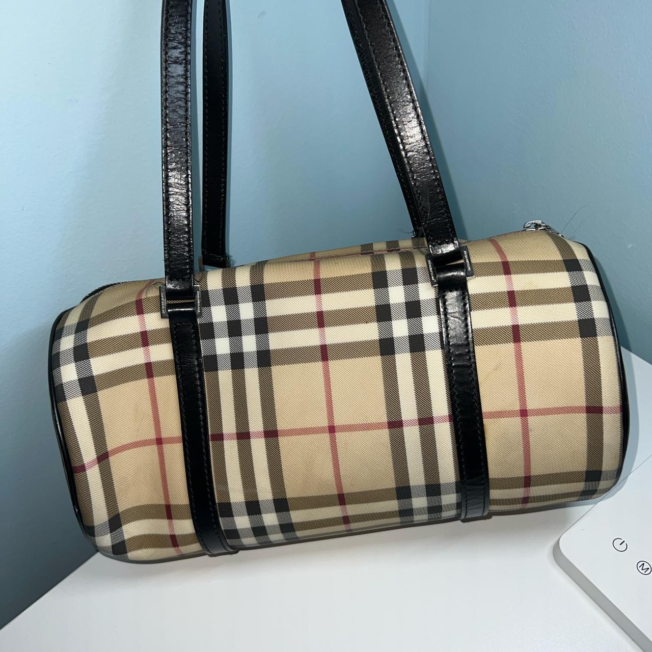 Burberry Vintage Check Coated Canvas Barrel