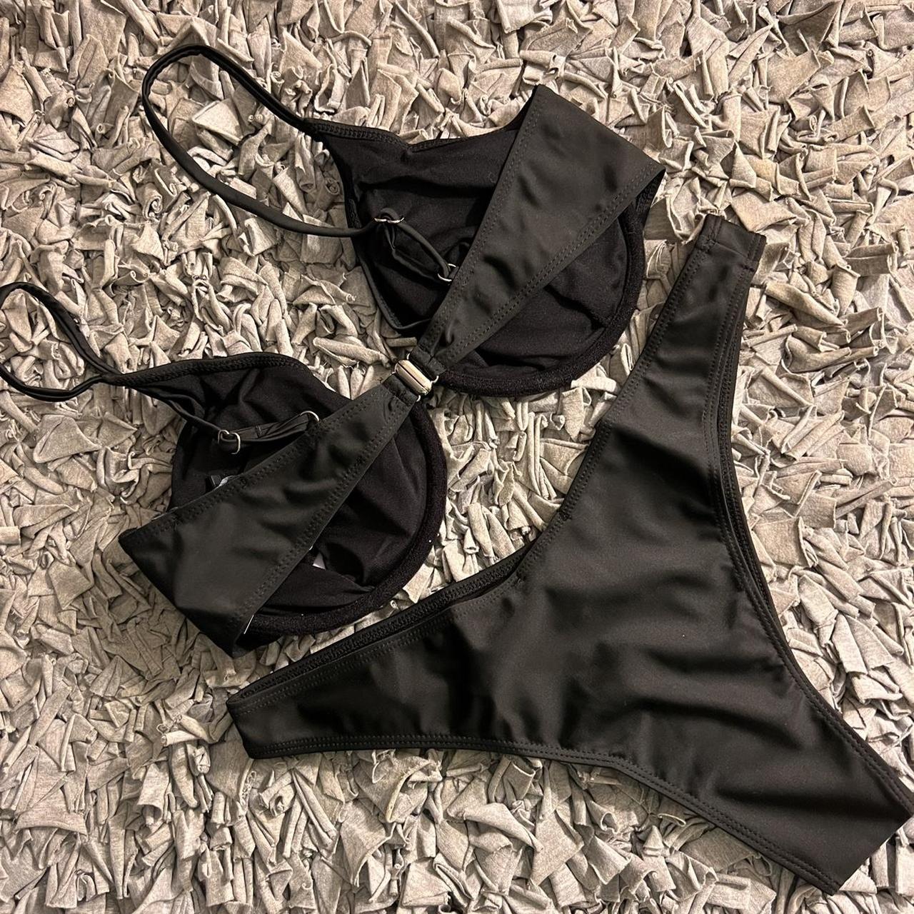 Boohoo Women's Black Bikinisandtankinisets Depop