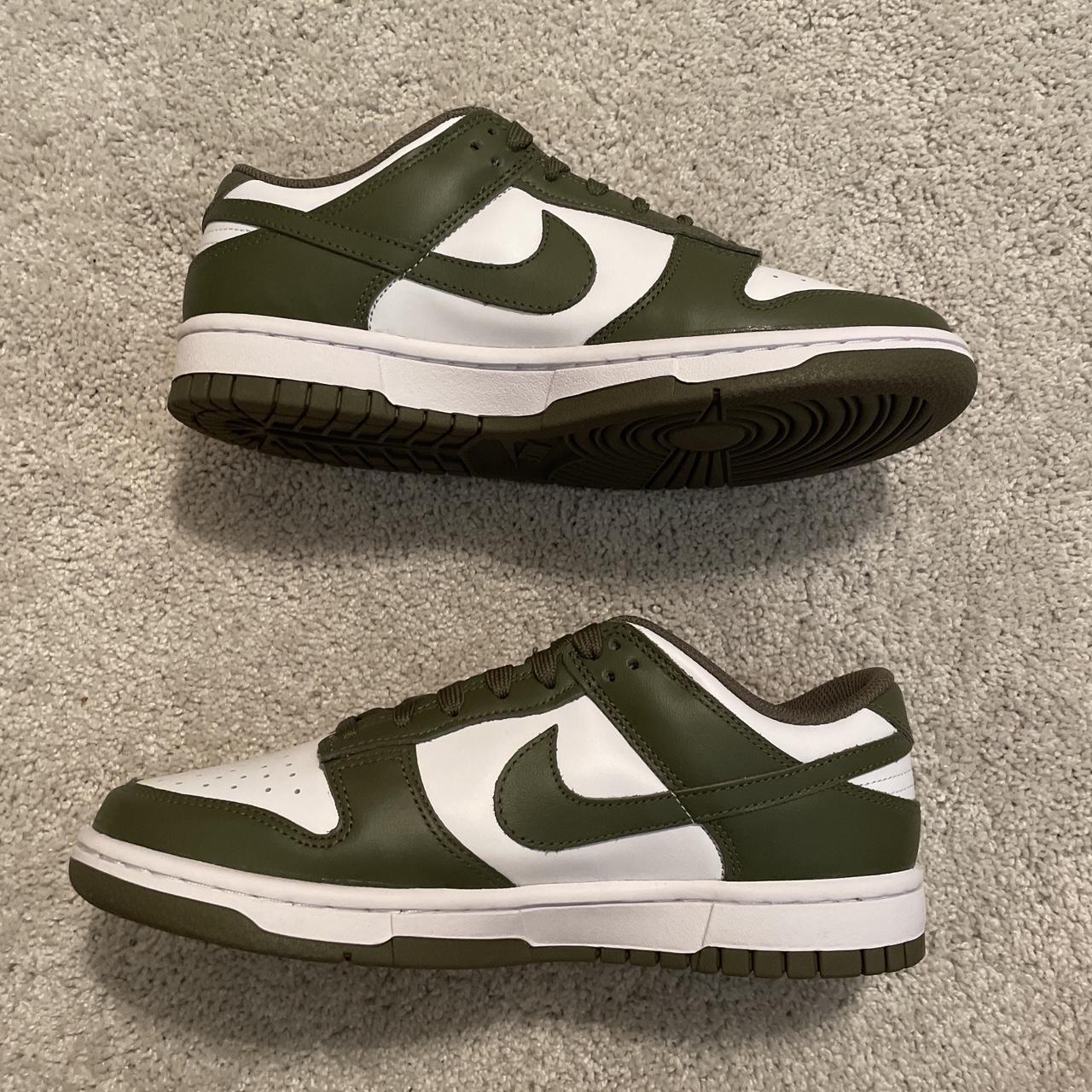 Nike Dunk Lows. Color Medium Olive. Size 7.5. Brand... Depop