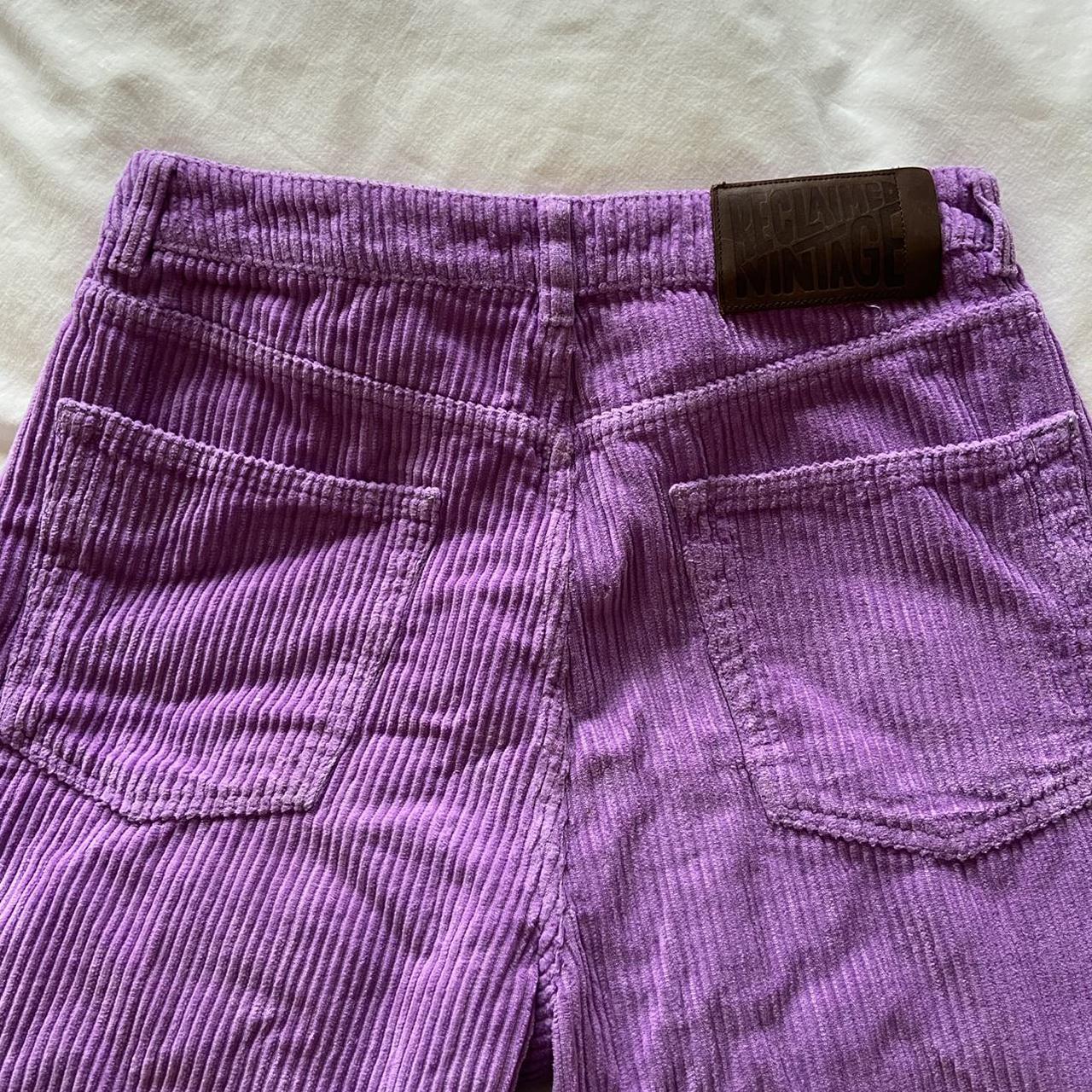 Beautiful purple corduroy Reclaimed Vintage straight... - Depop