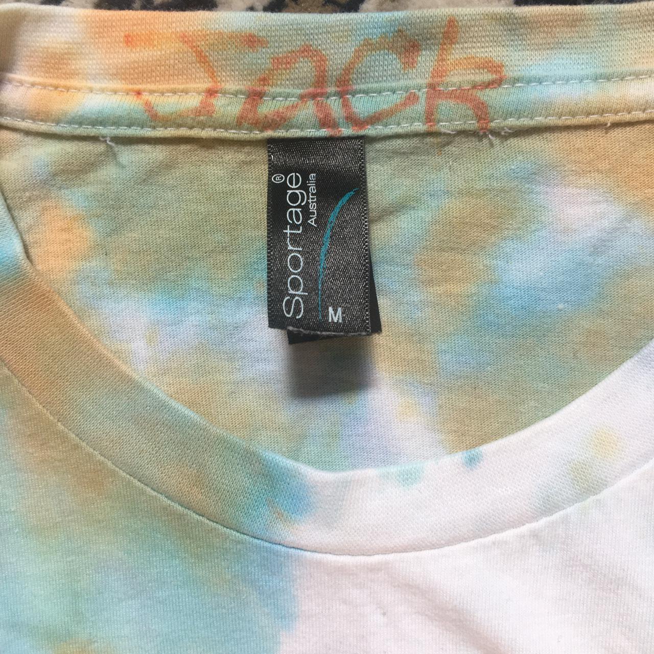 Sportage white tie dye Camp Sababa tshirt. Size M.... - Depop