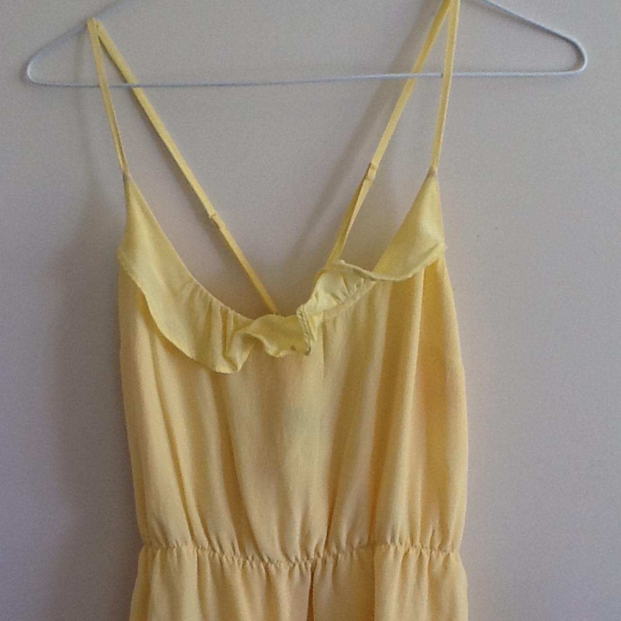Sportsgirl yellow frilly summer dress. Size 8. Has a... Depop