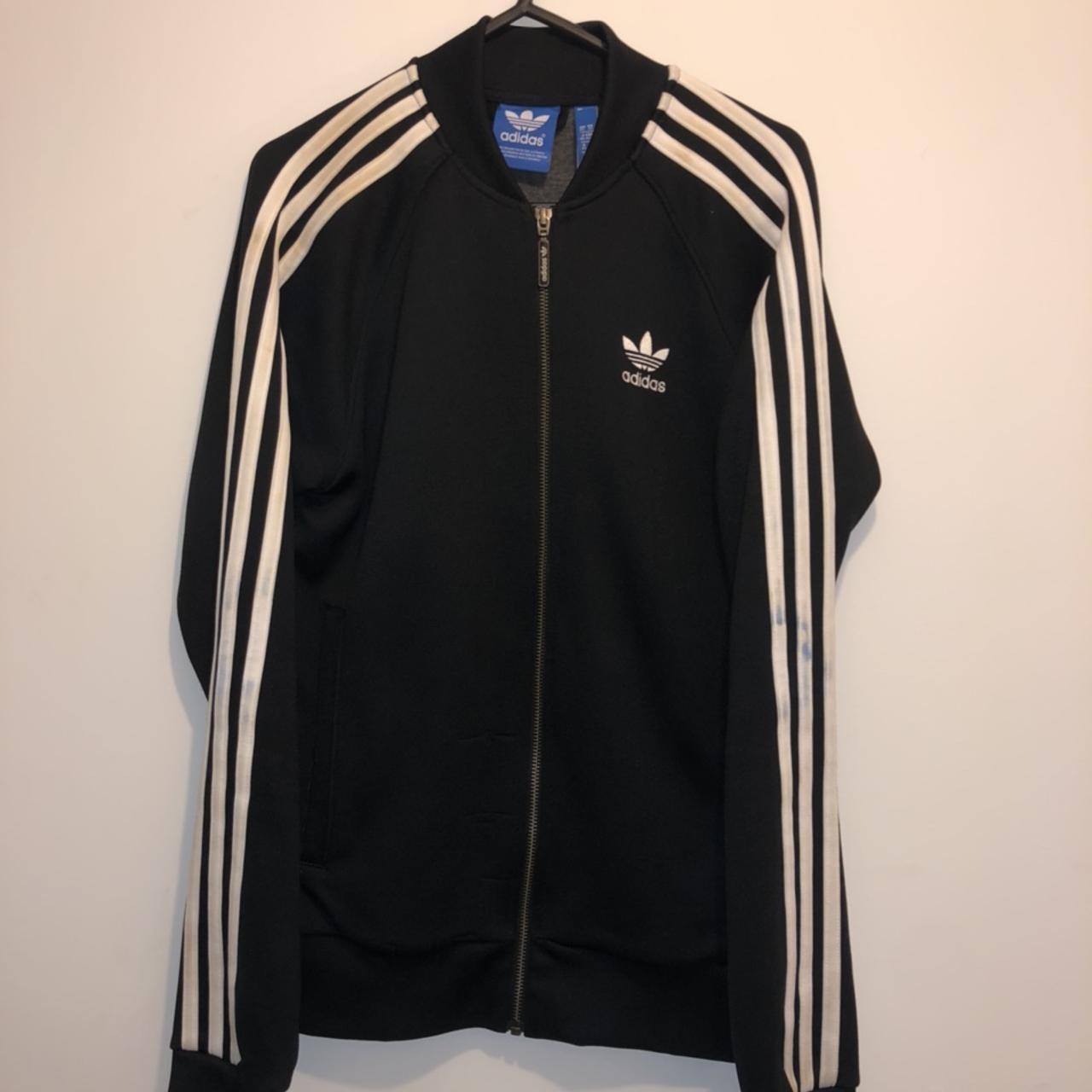 Adidas Originals Men's Black Jacket | Depop