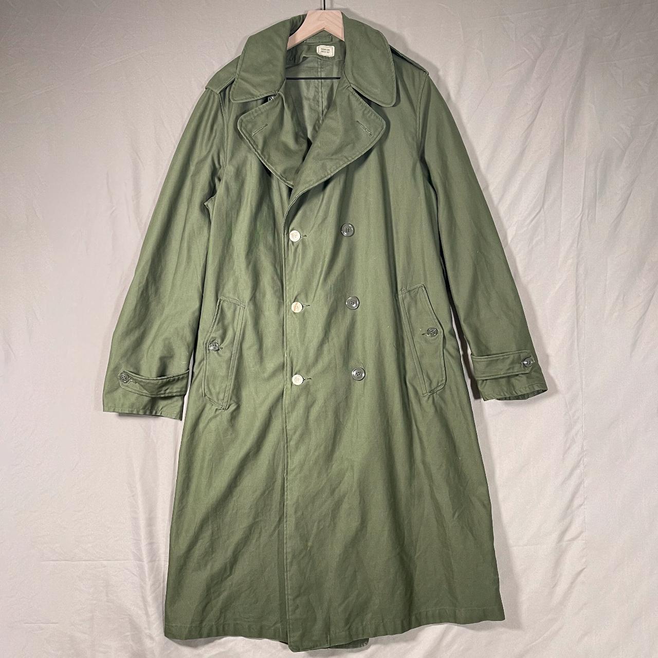 Vintage Repaired 1960s Khaki Green Military OG-107... - Depop