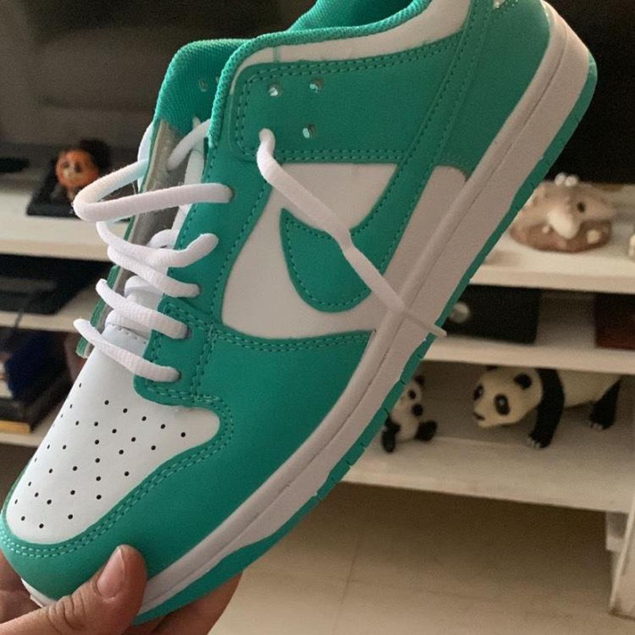 Mint Green Nike SB Dunks Women’s Worn couple of... Depop