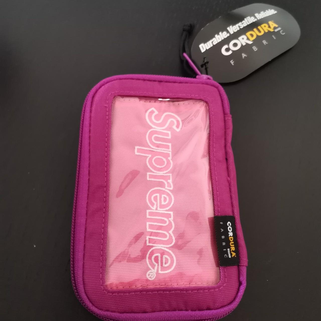 Supreme small zip Pouch Magenta - Depop