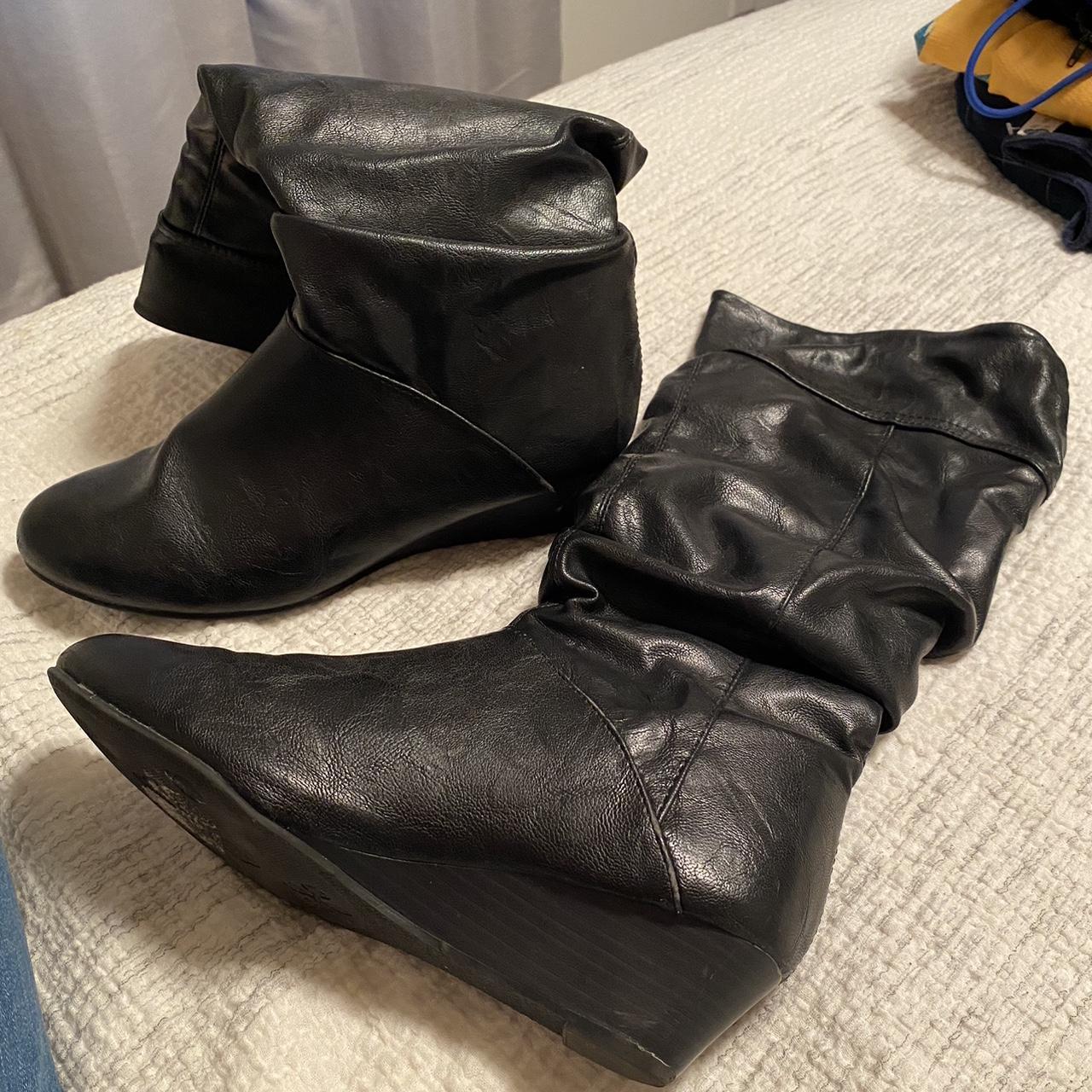 black-leather-knee-high-boots-slight-heel-depop