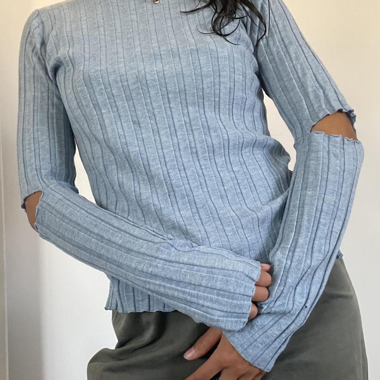 Helmut Lang Women's Blue Jumper (3)