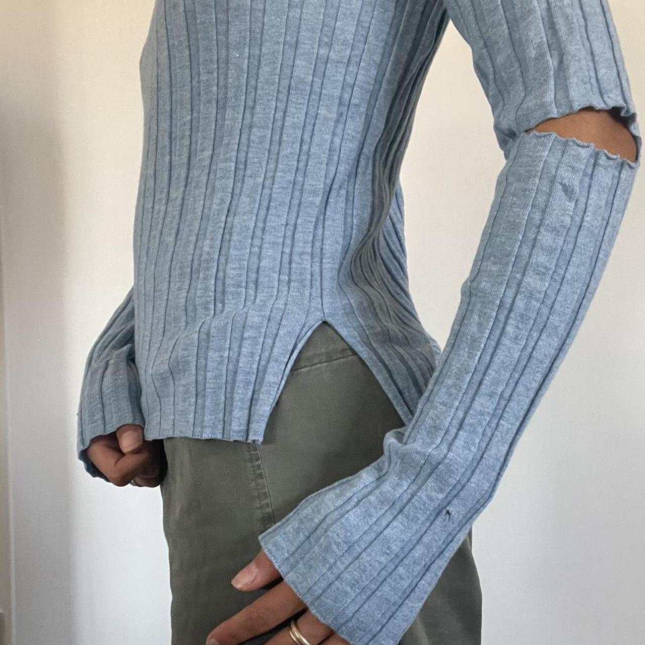 Helmut Lang Women's Blue Jumper (4)