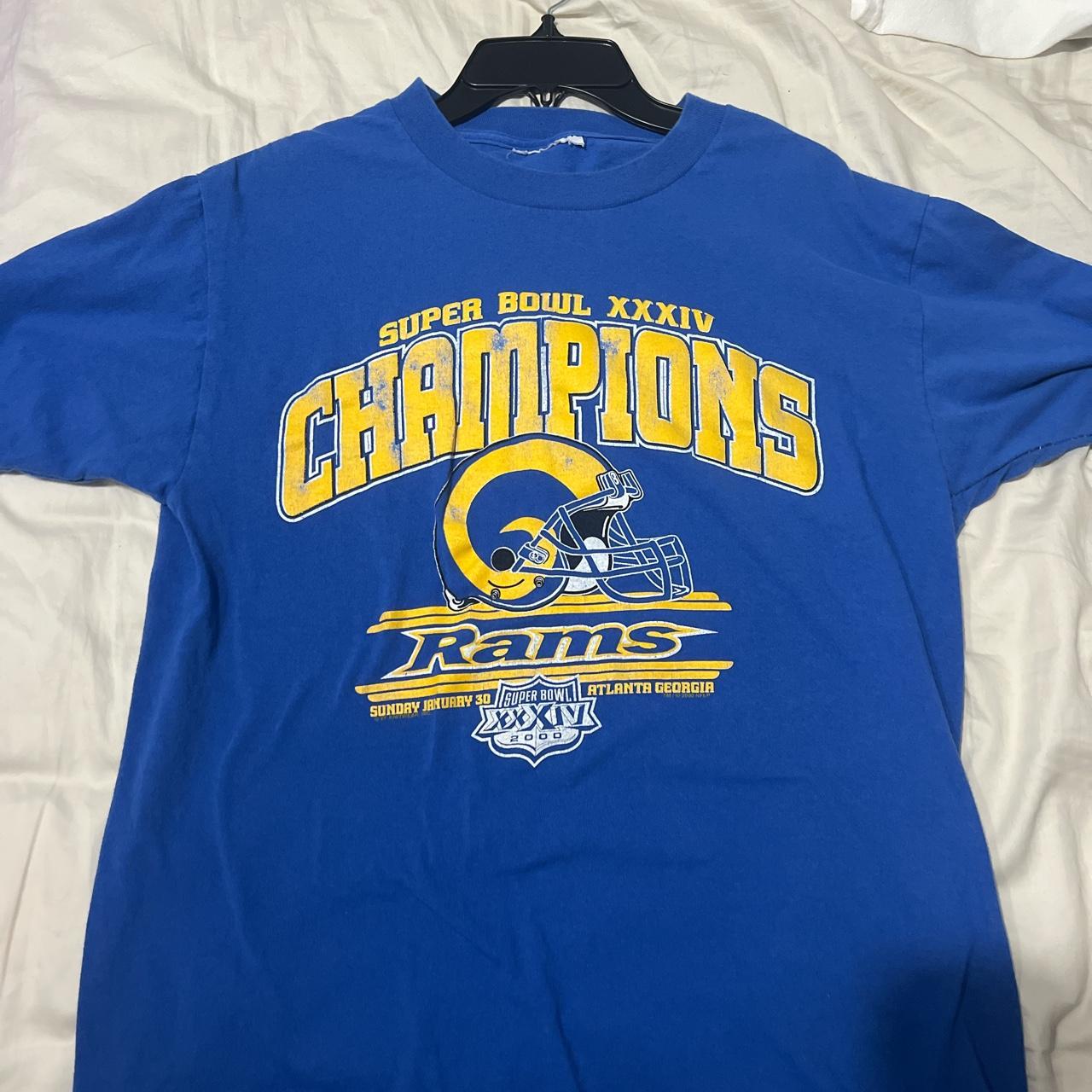 Super Bowl XXXIV champions rams vintage tshirt No... - Depop