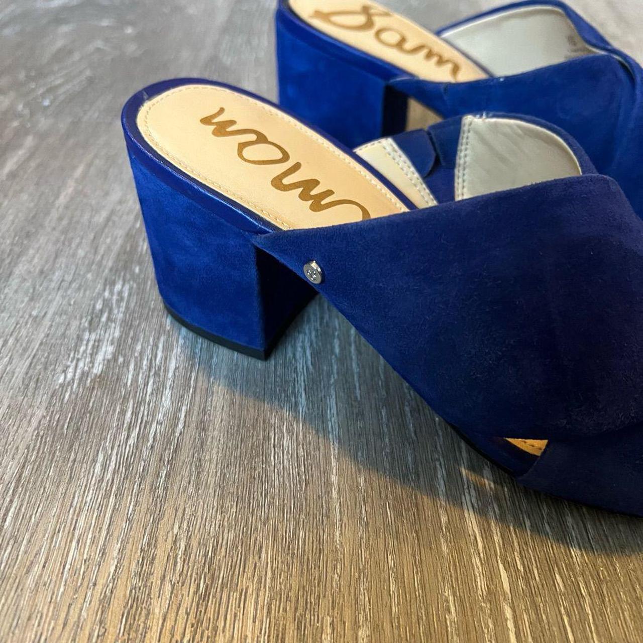 sam edelman white block heels