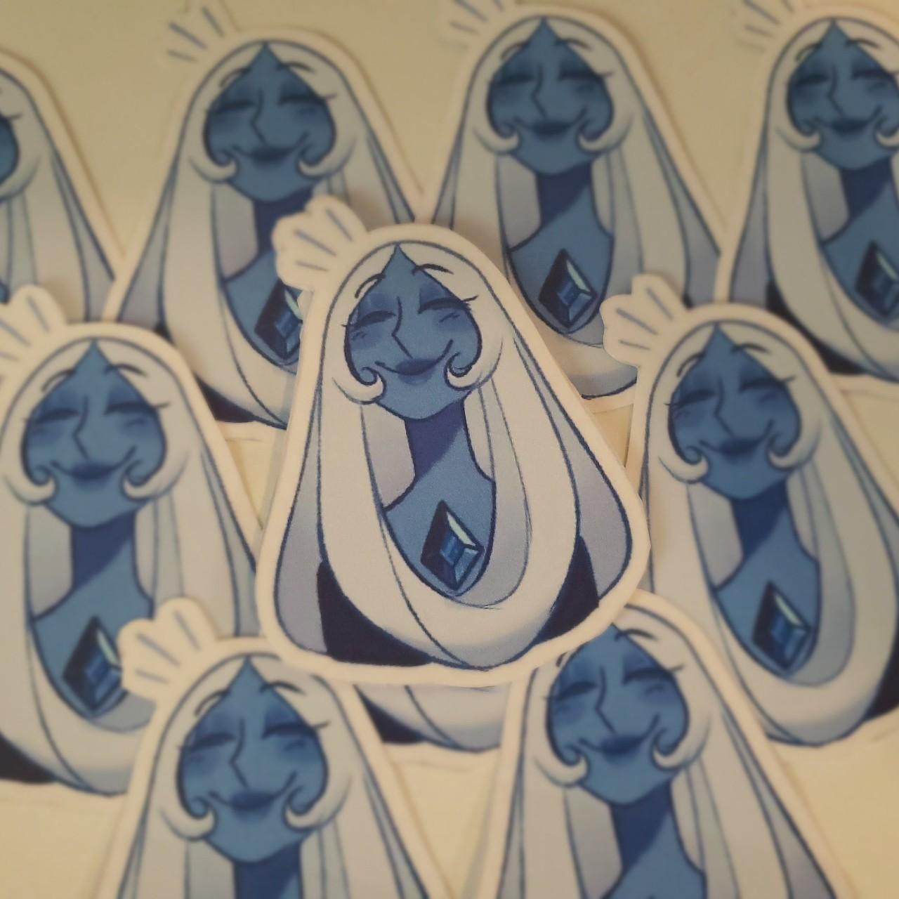 Steven Universe, Happy Blue Diamond sticker, You get... - Depop