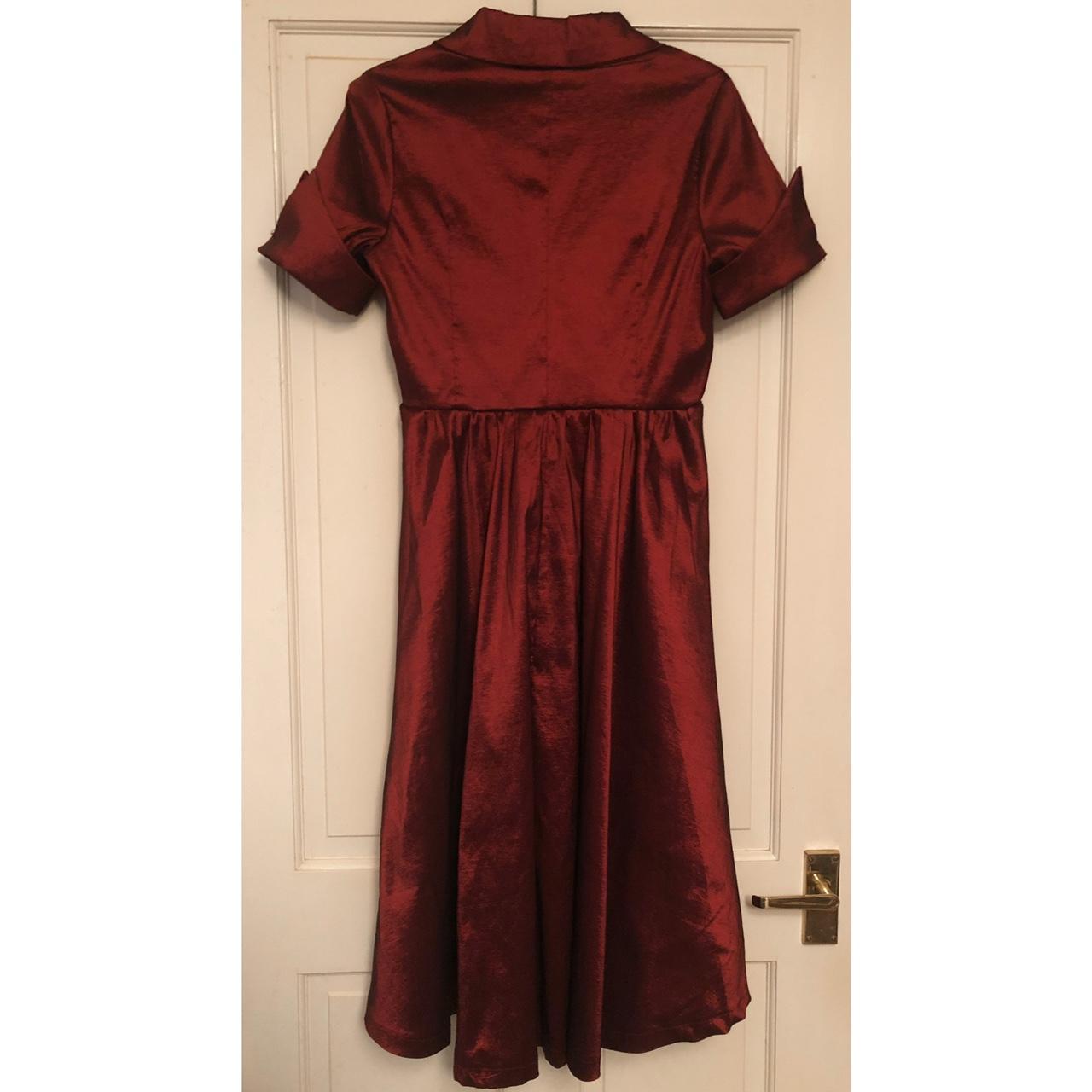 1950’s Lindy Bop red taffeta dress, UK size 10. I’ve... - Depop