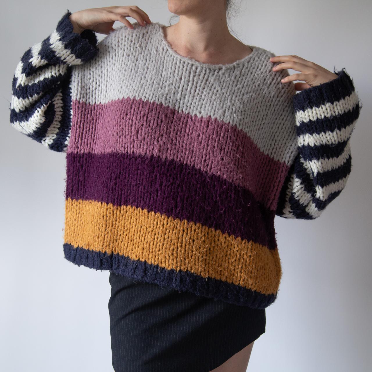 Madewell x maiami hot sale striped big sweater