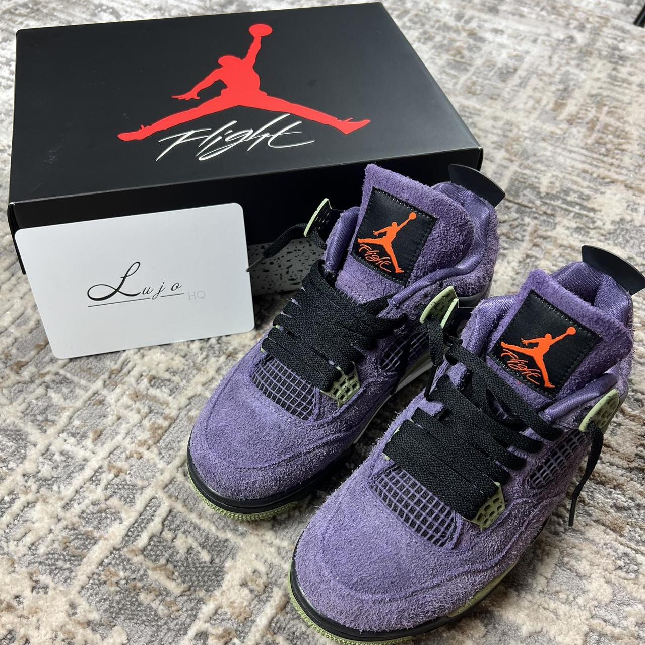 Jordan 4 ‘Canyon Purple’ All sizes available, send... - Depop