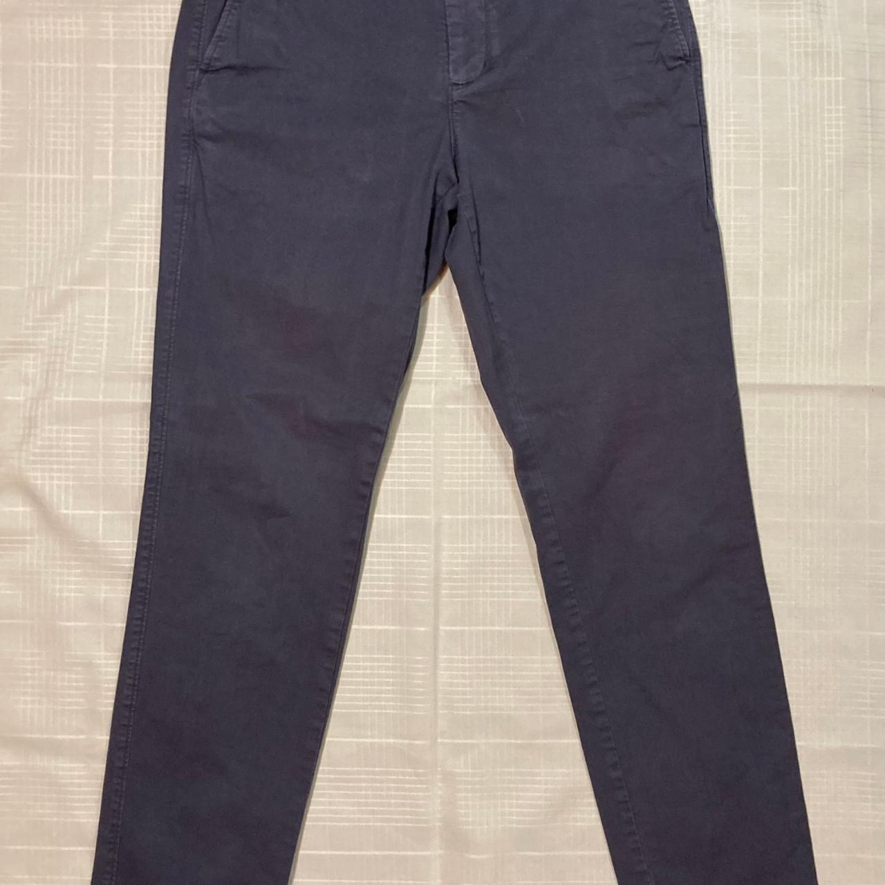 Everlane Men's Navy and Grey Trousers | Depop