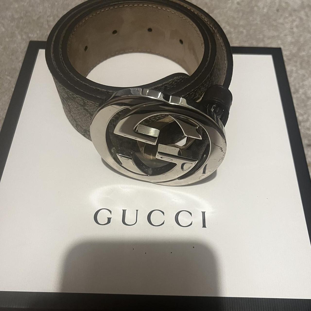 Gucci belt worn 1 time but in great condition Size xs - Depop