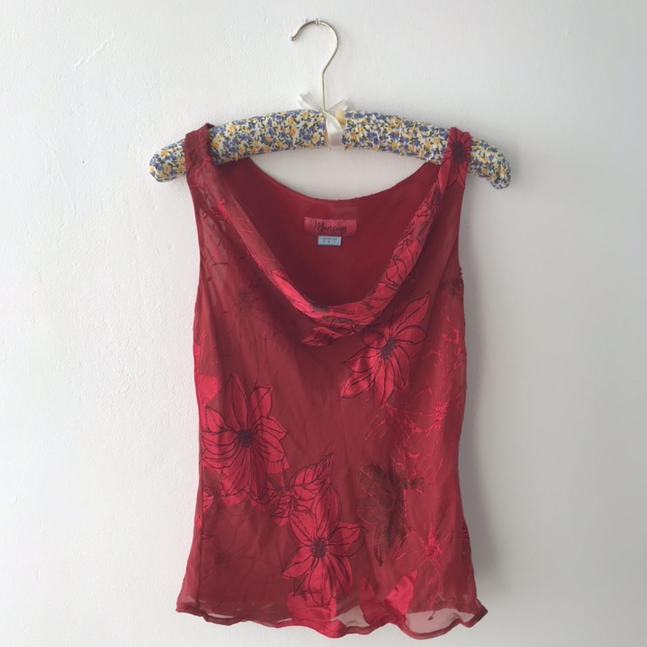 Gawjus red monsoon tank top - great for summer but... - Depop