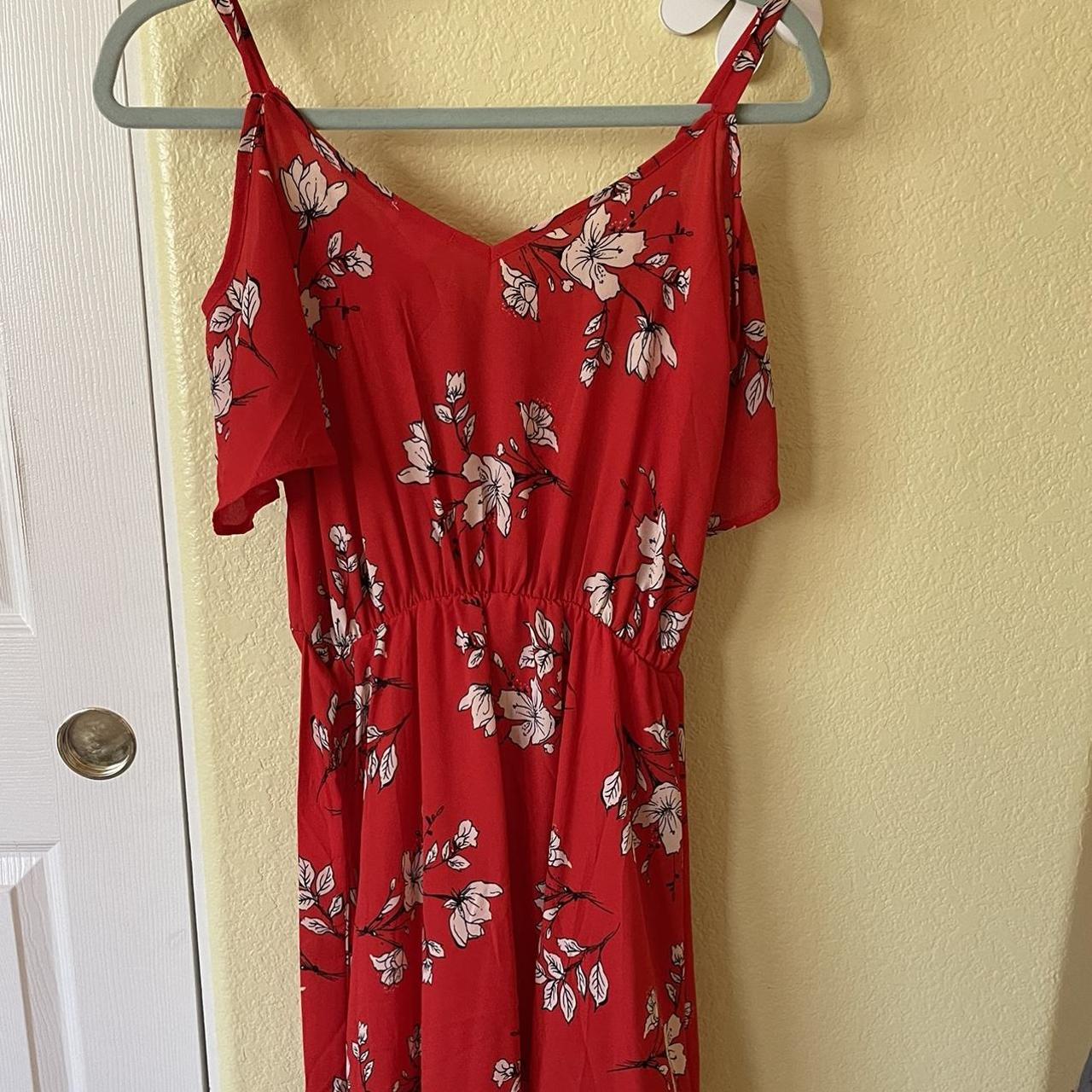 Marshall Women's Red and White Dress (4)