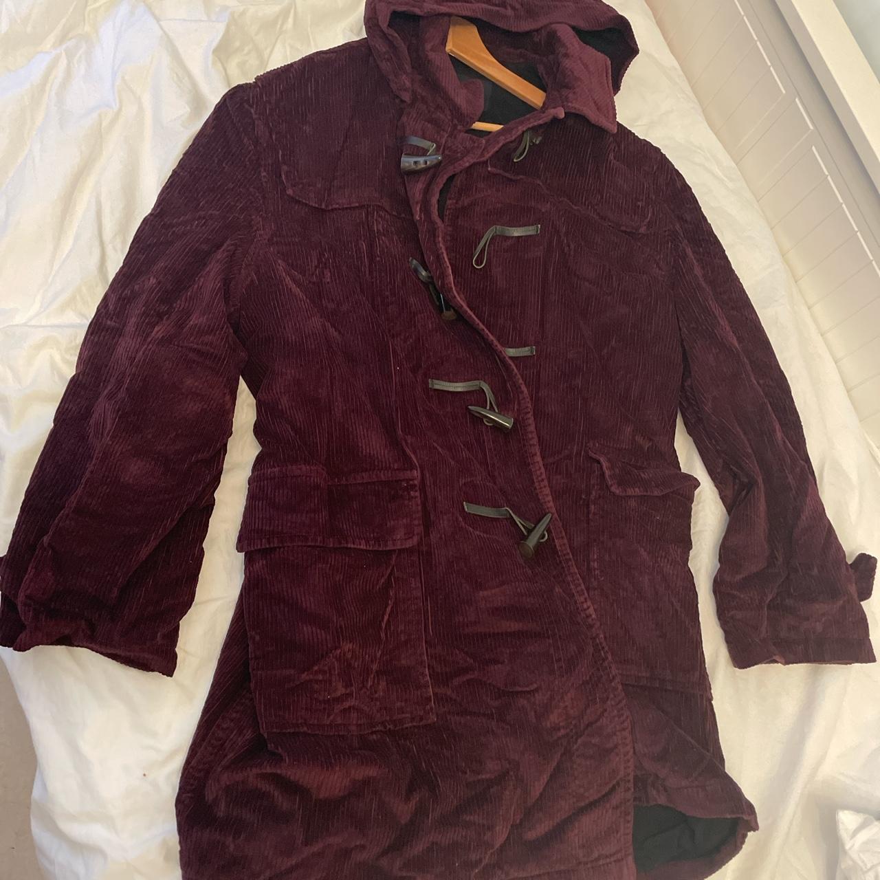 Burberry Men's Burgundy Jacket | Depop