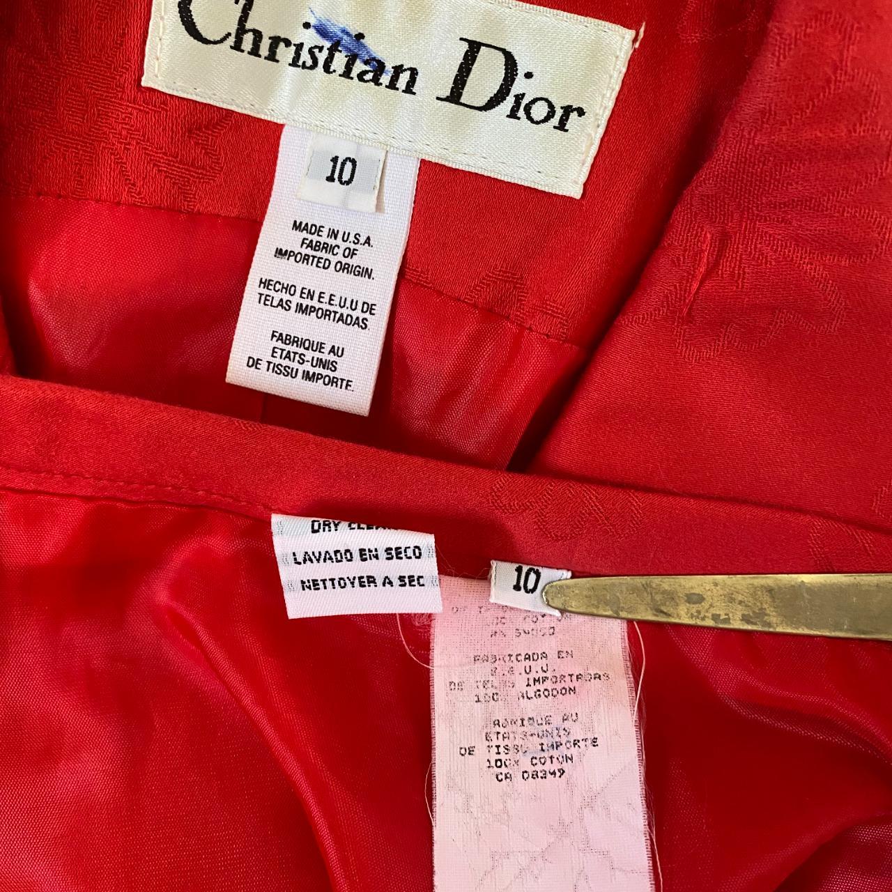 Christian Dior Women's Red Suit | Depop