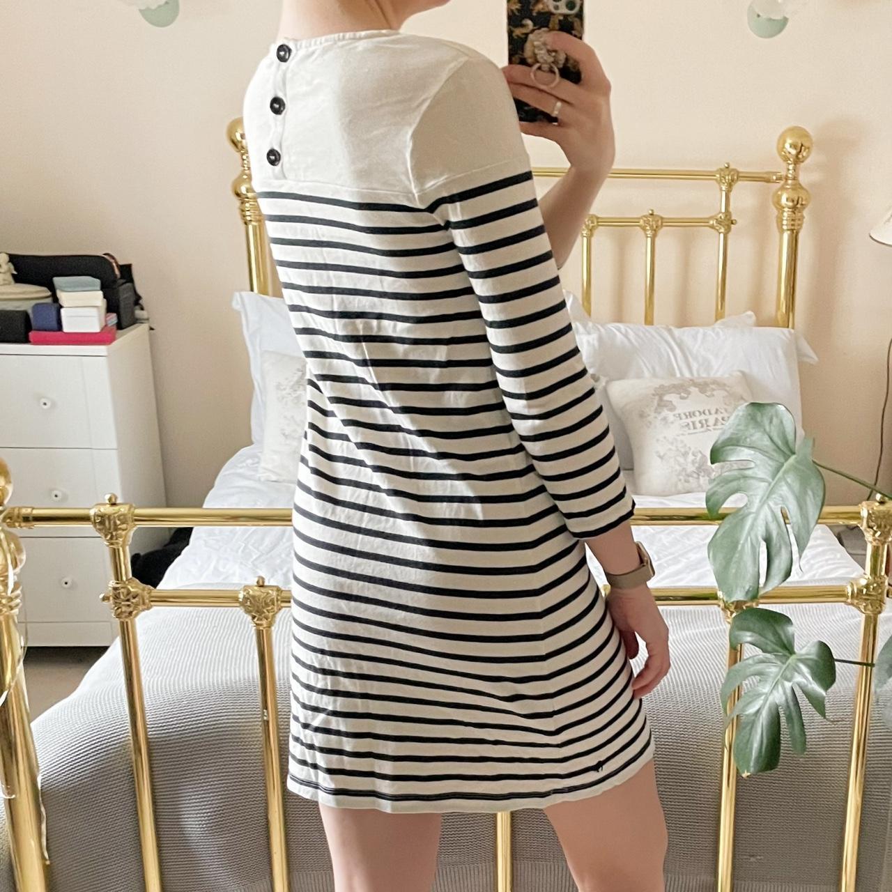 Jack Wills striped jersey long sleeve dress. 3 4. Depop