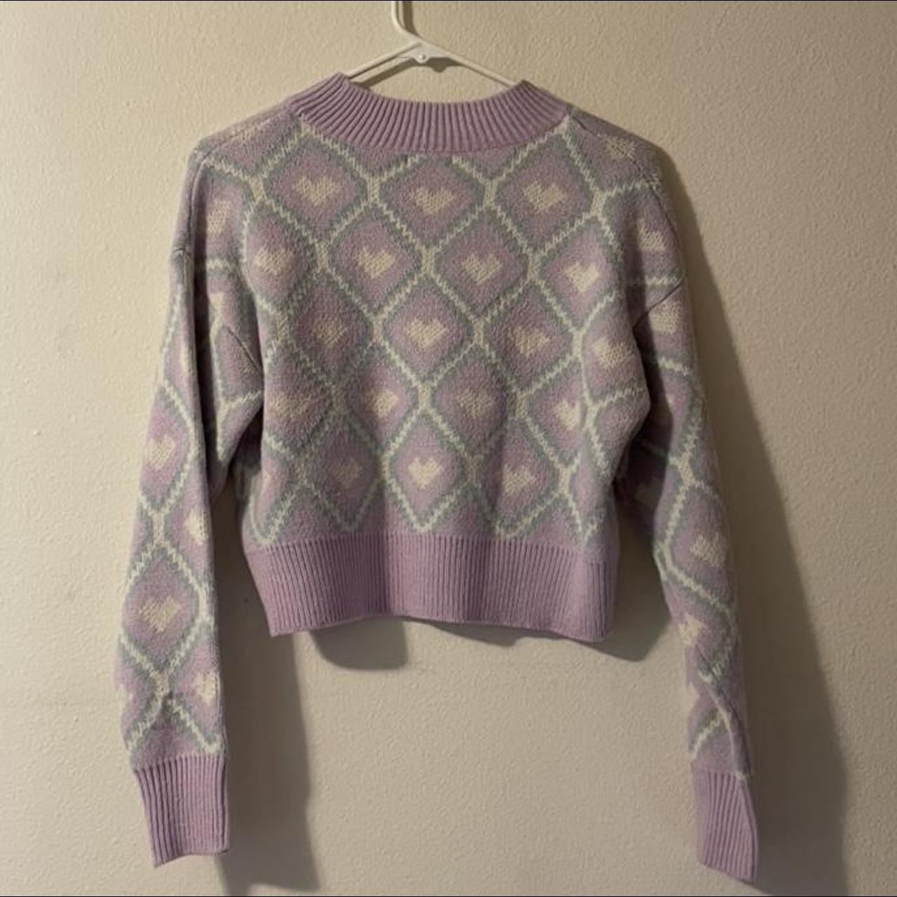 Wild Fable Heart Sweater -slightly cropped - Depop