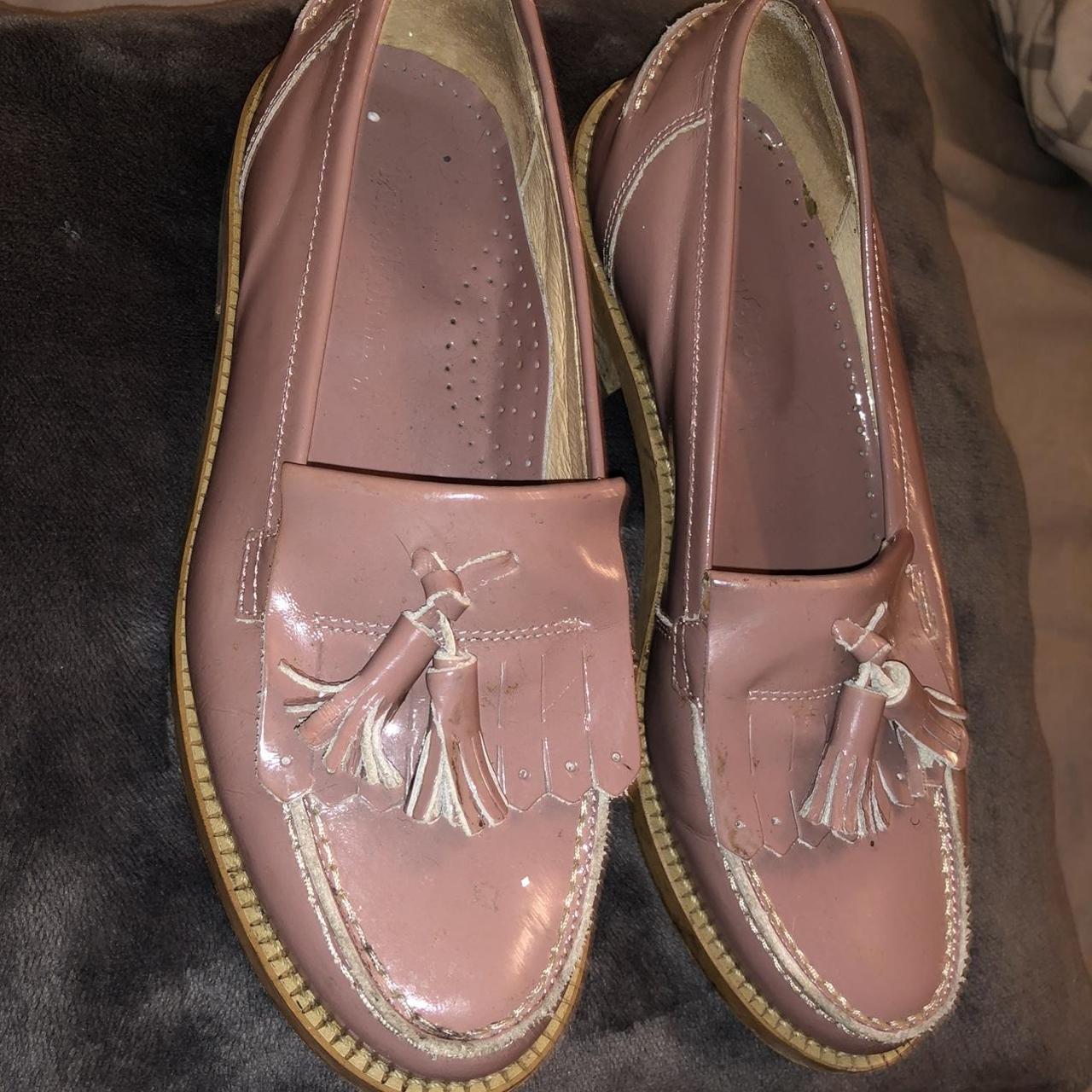 Women's Pink Loafers Depop