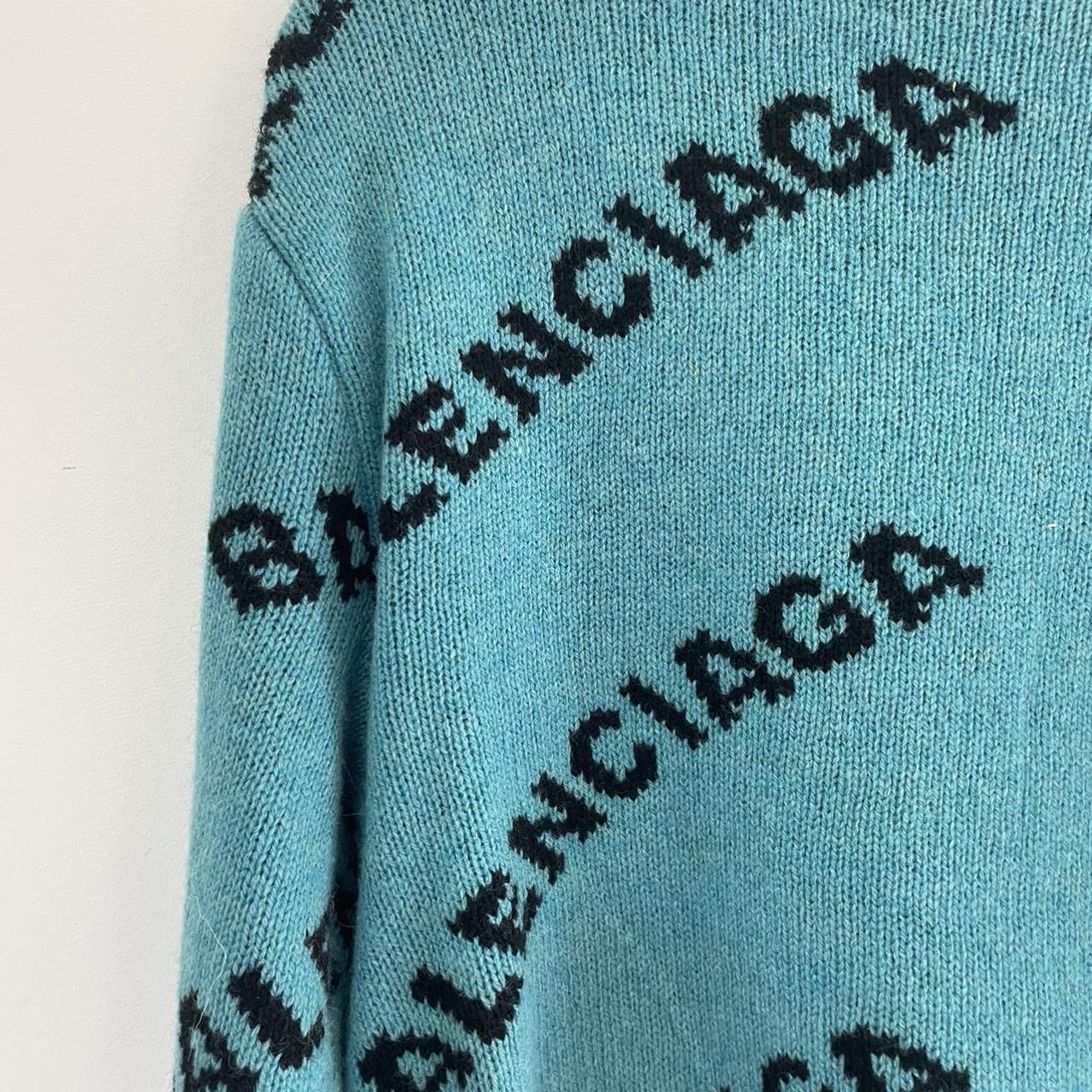 BALENCIAGA KNIT SWEATER REVERSIBLE WORN 1X Depop