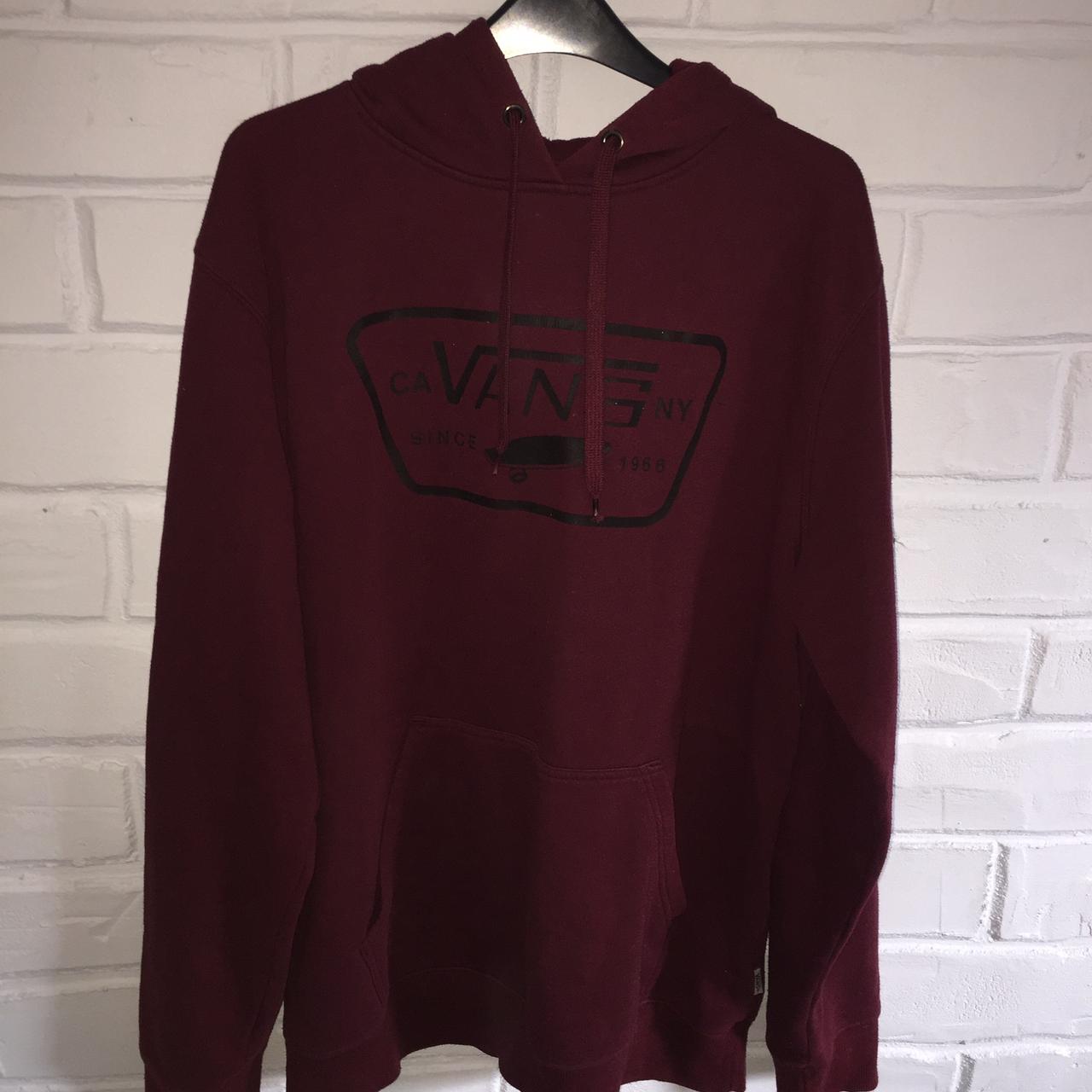 vans burgundy jumper