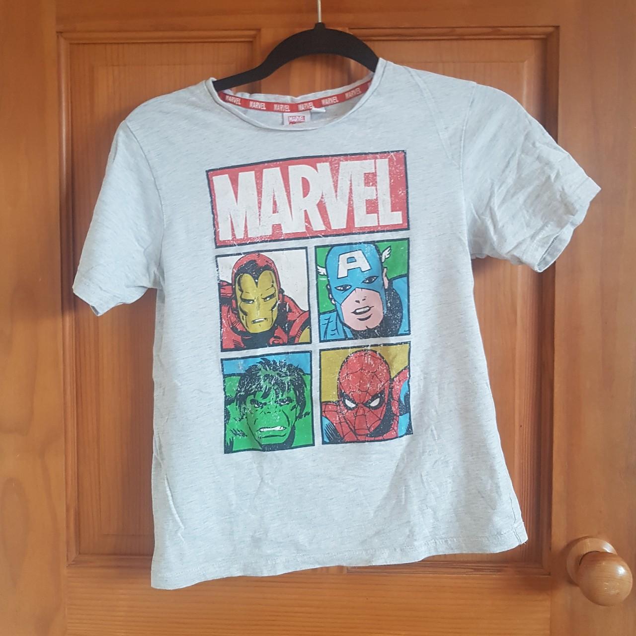 Marvel branded t shirt. Actually a kids 10/11 t but... - Depop