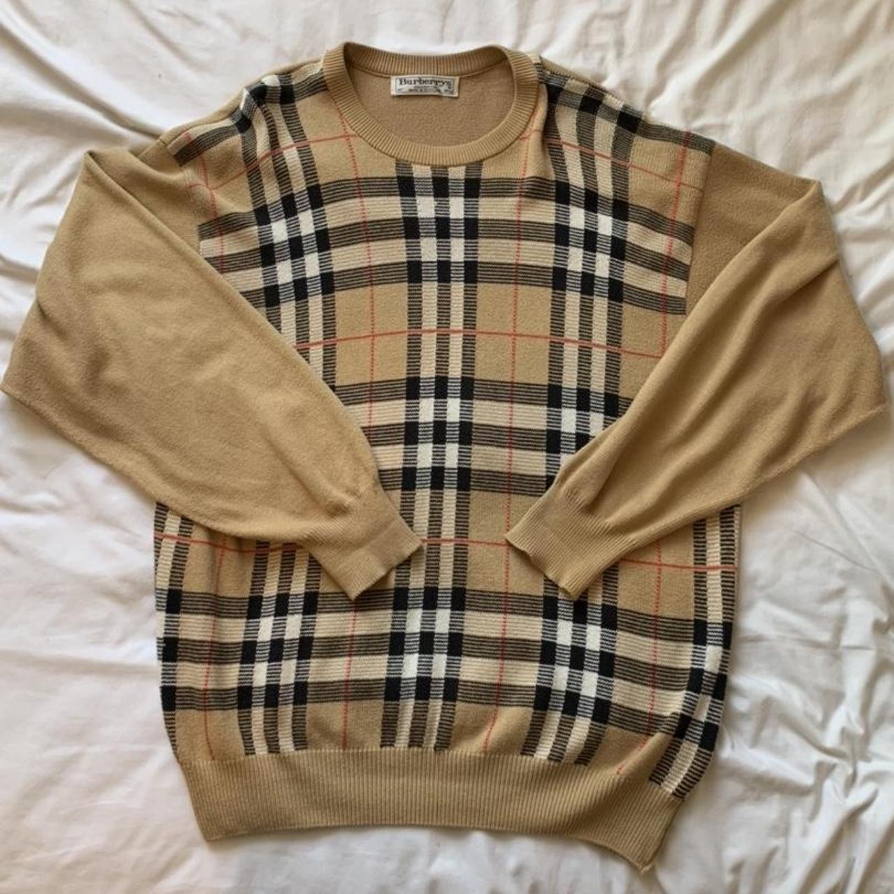 Burberry Men's Tan Jumper | Depop