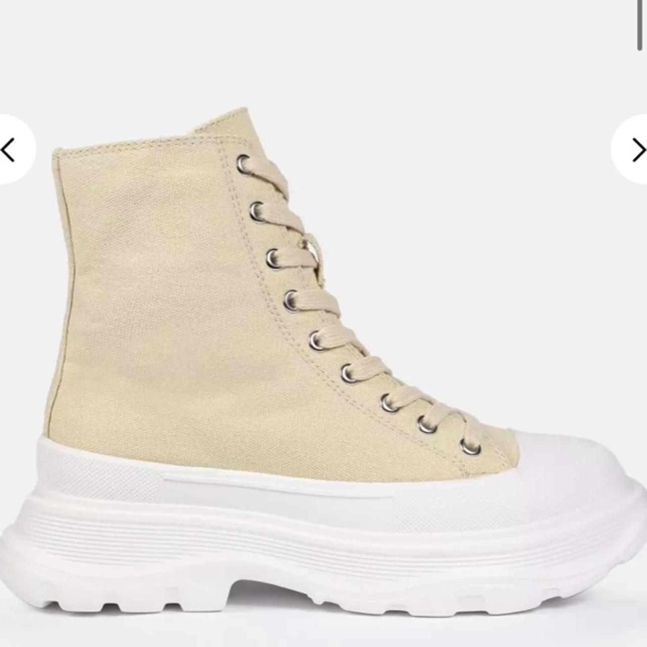 Canvas high top trainers Worn twice UK