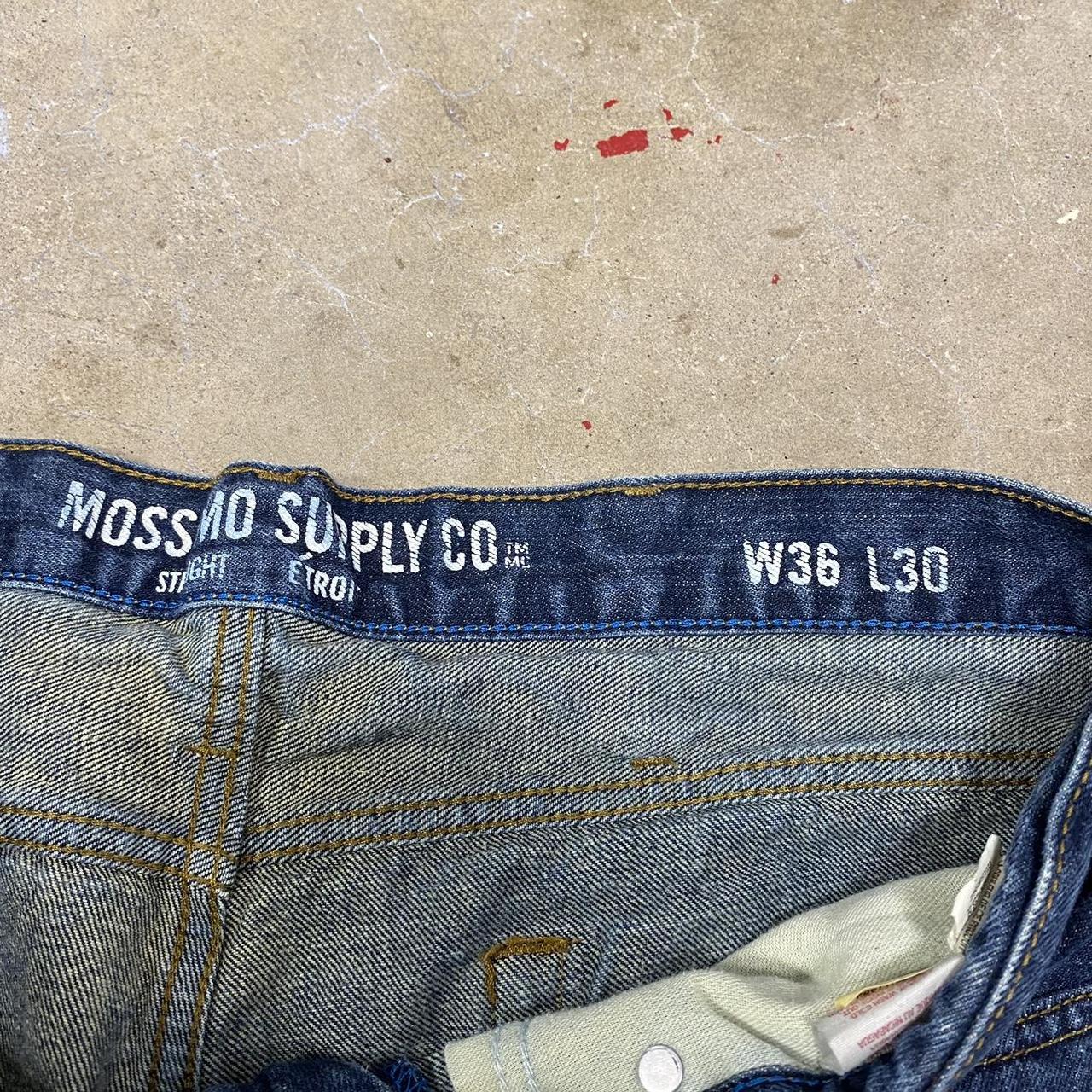 Mossimo Men's Navy and Blue Jeans | Depop