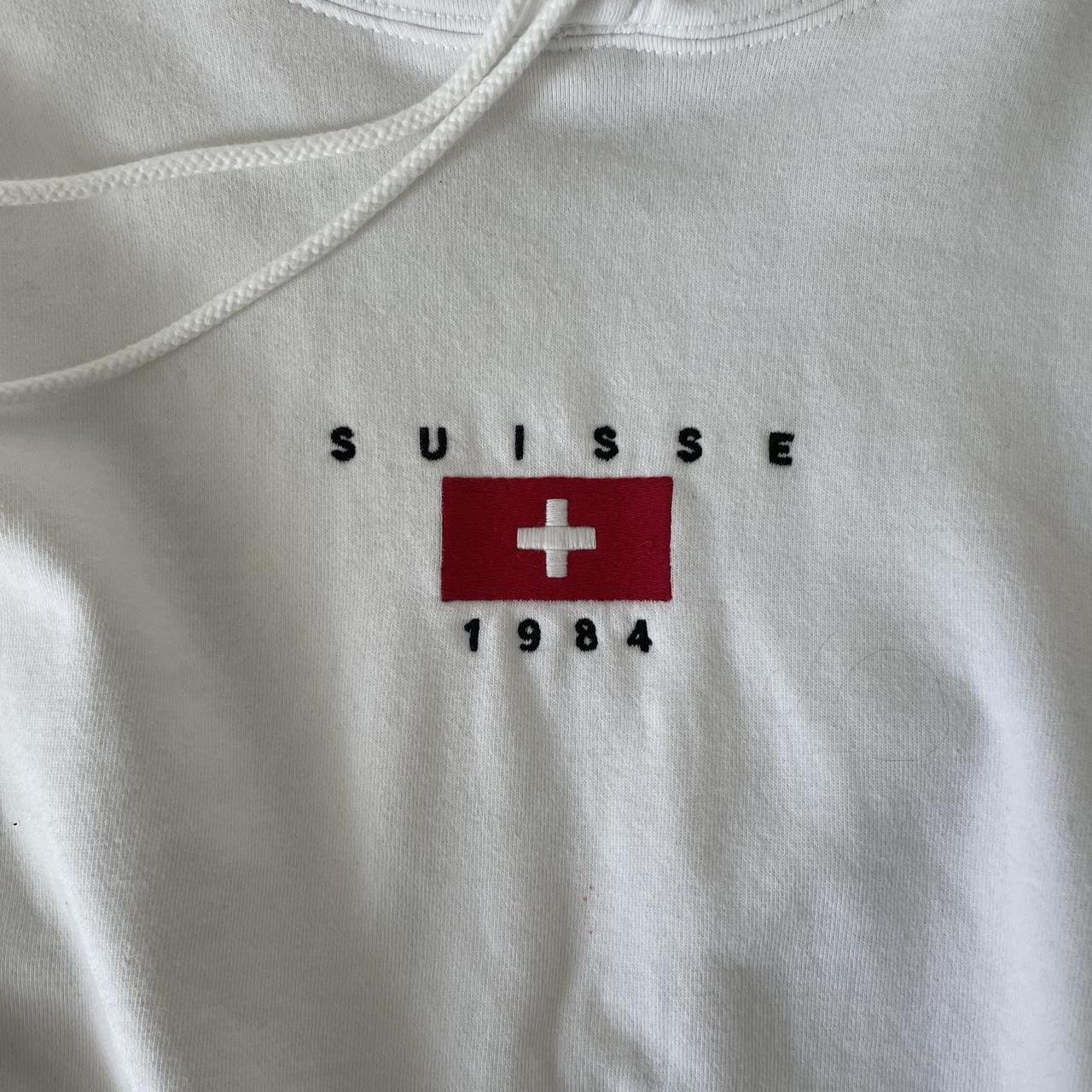 Brandy Melville Women's White Hoodie Depop