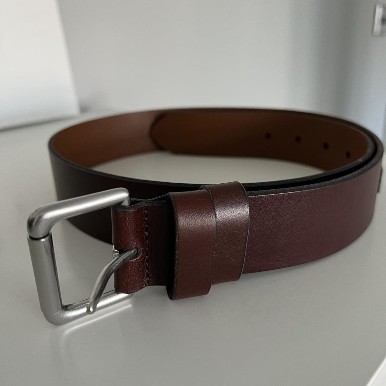 Polo Ralph Lauren mens brown leather belt - size 34... - Depop