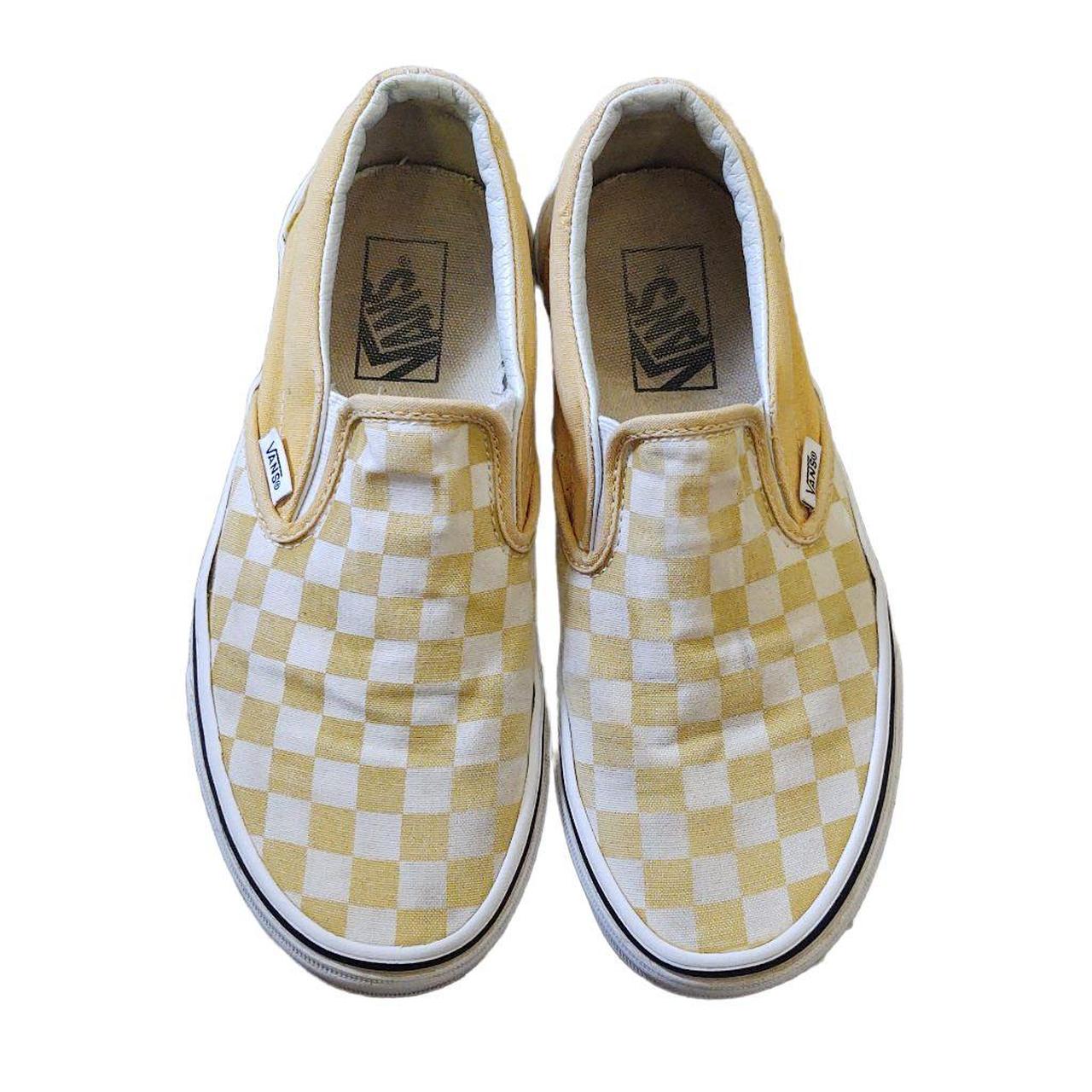 louis vuitton yellow checkered vans