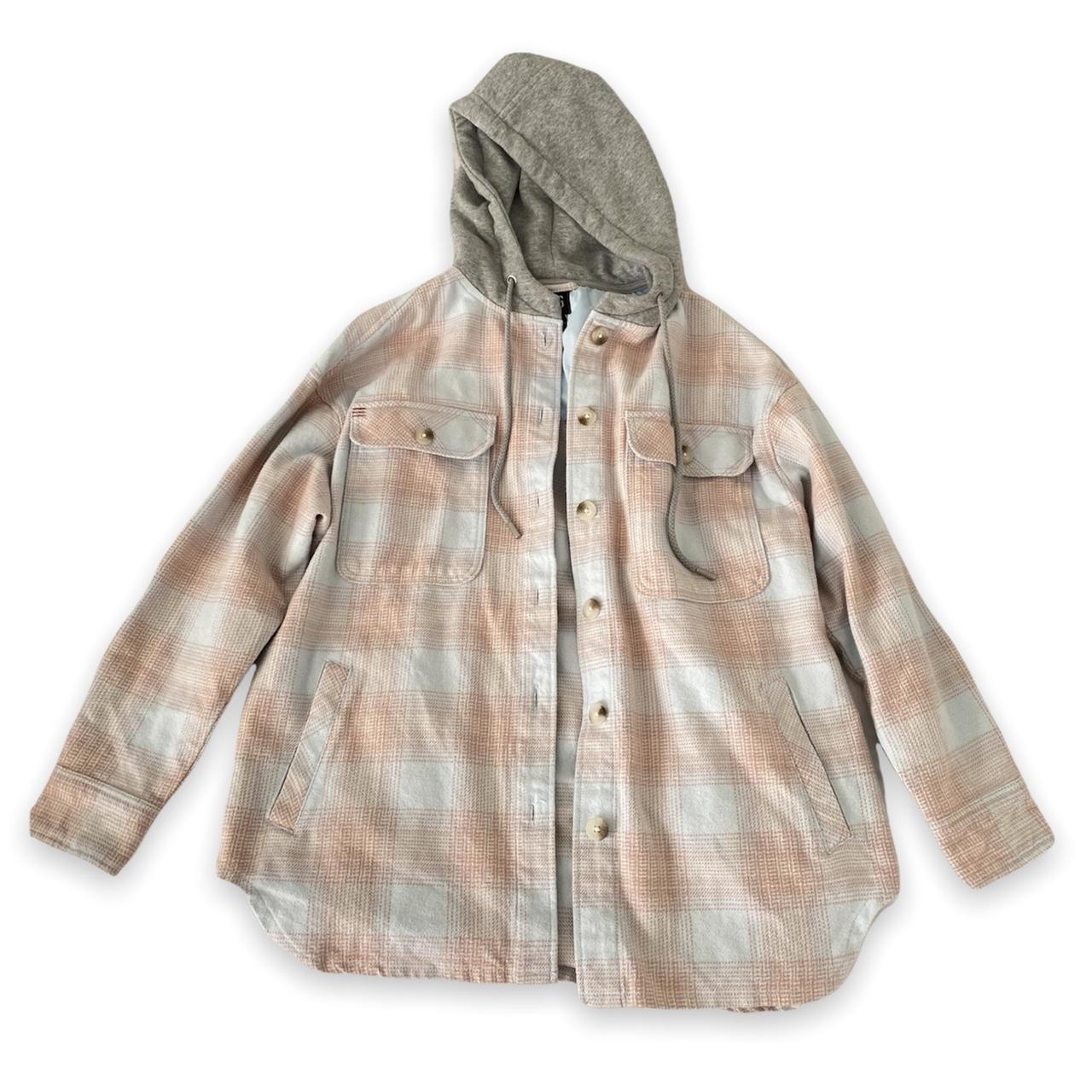 flannel hoodie urban outfitters