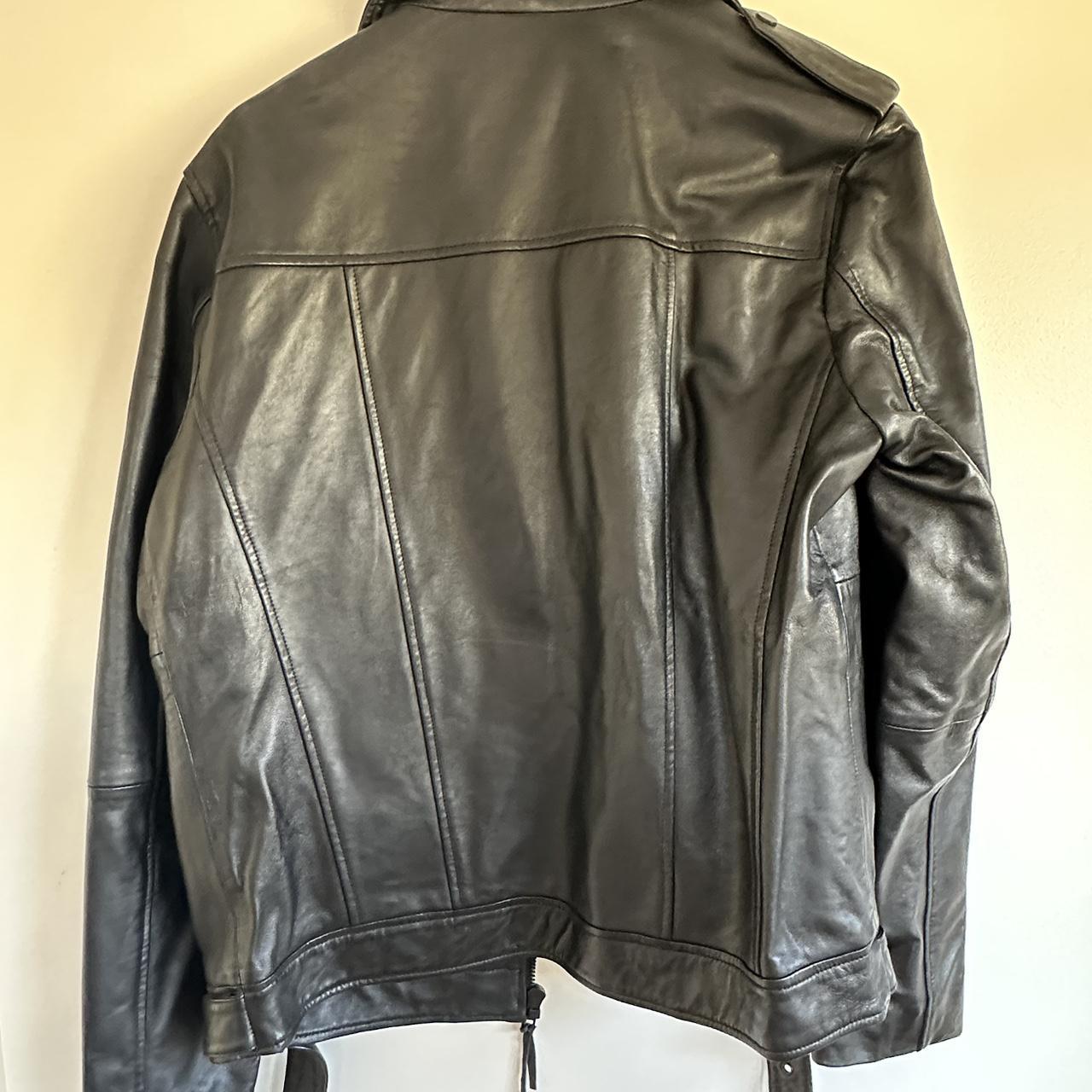 Barney’s Originals Leather Jacket Men’s XL. Worn... - Depop