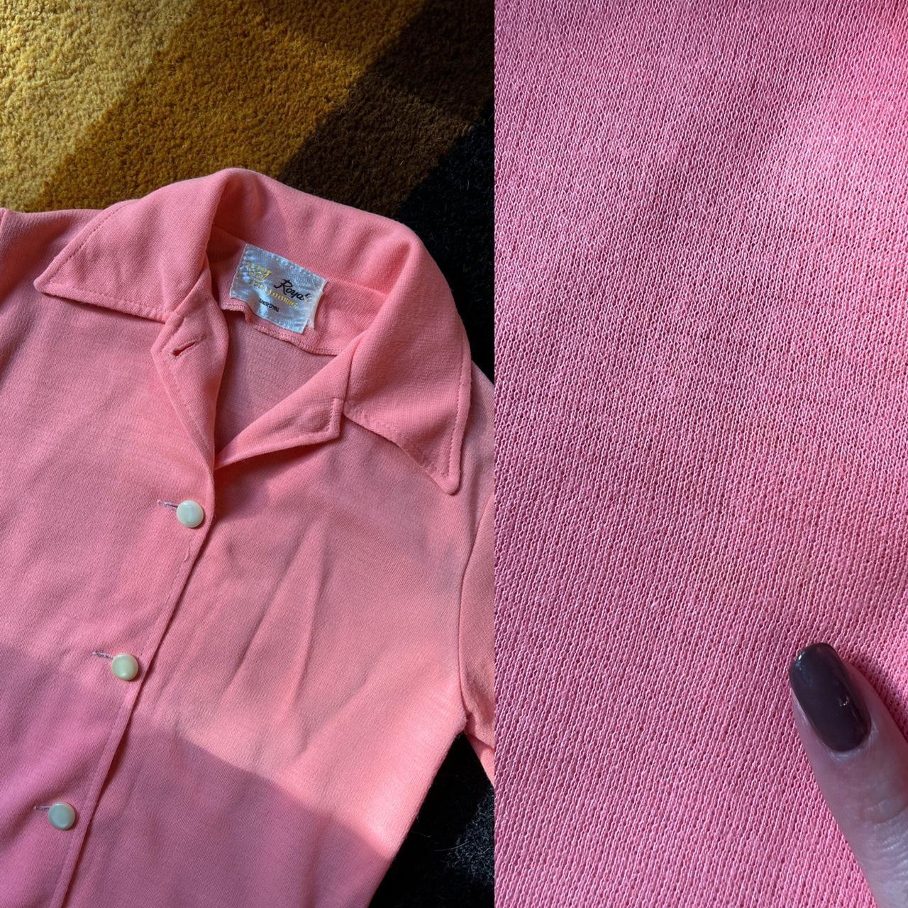 American Vintage Women's Pink Cardigan Depop