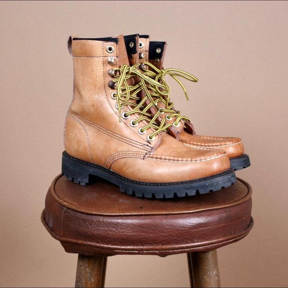 Old fashioned work boots online