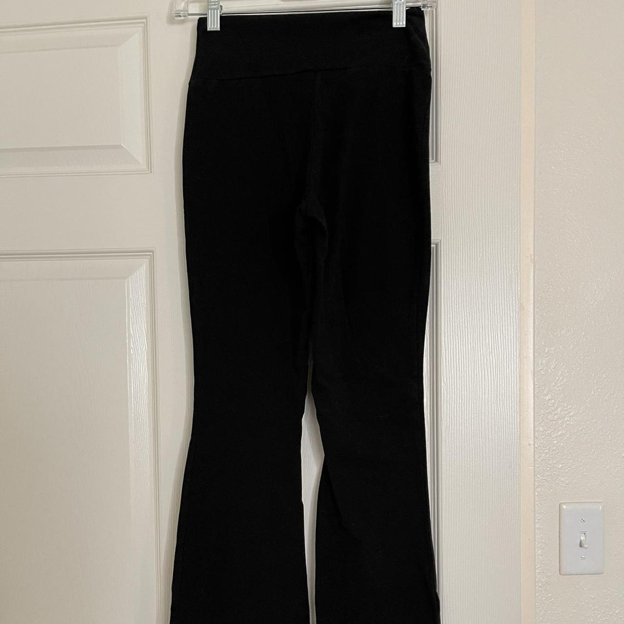 tilly's black soft cotton flare yoga... - Depop