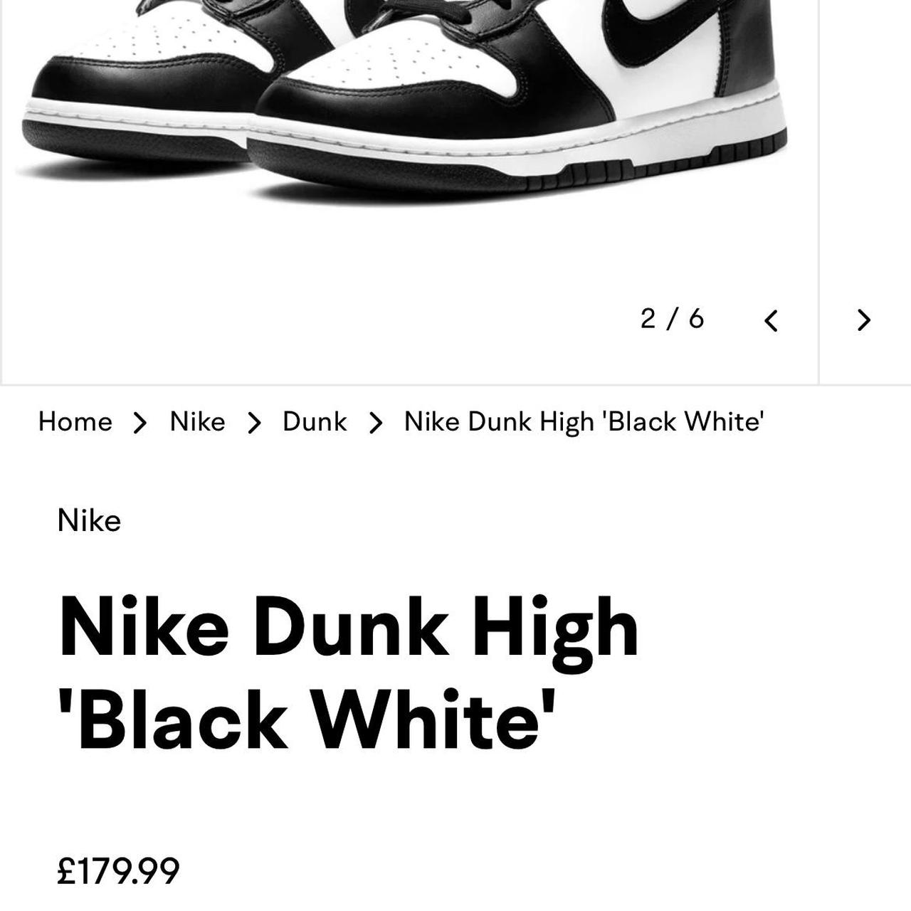 Nike Dunk High 'Black White' ‘ PANDA ‘ - Depop