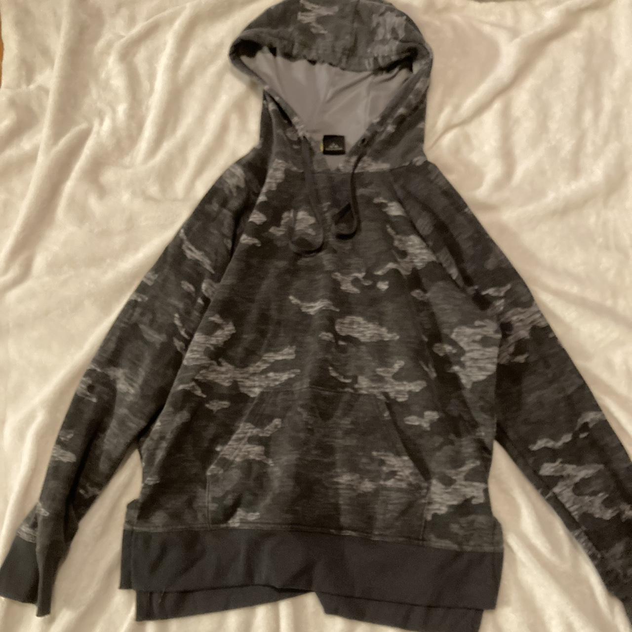 This camouflage hoodie has been worn a few times... - Depop